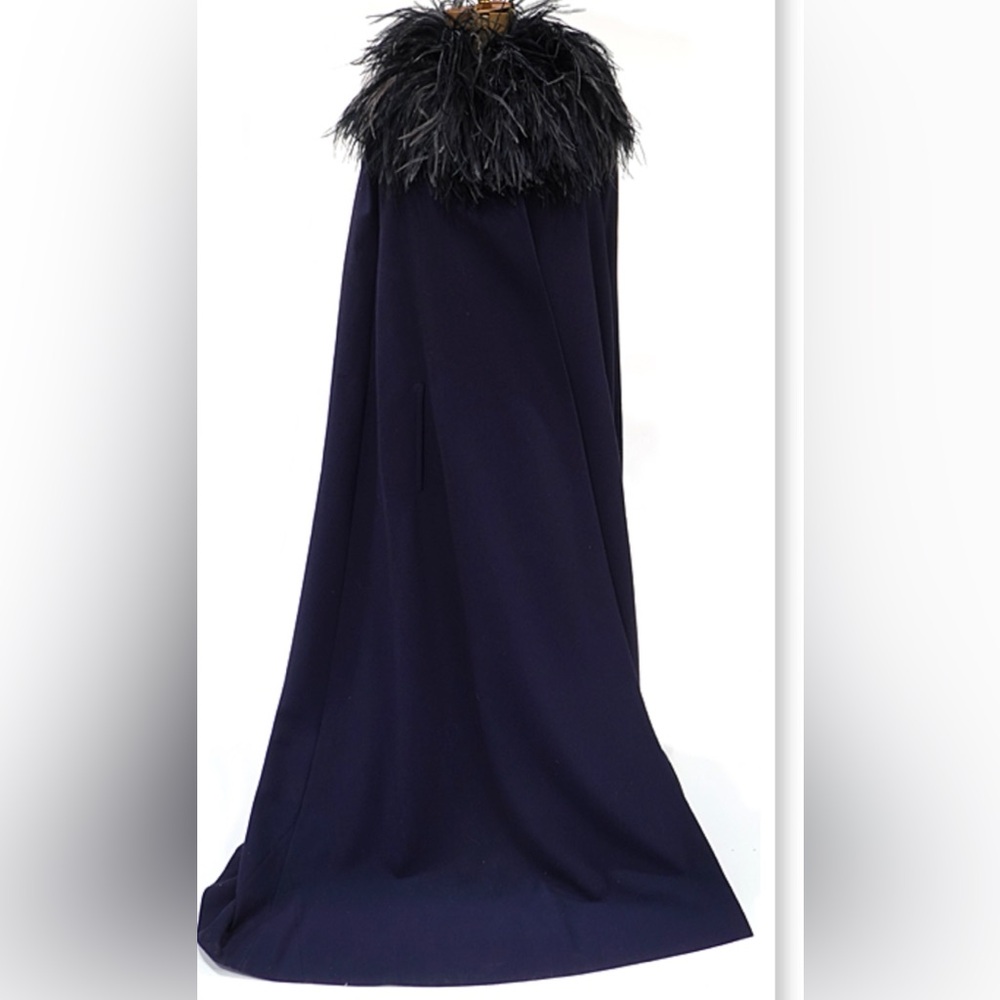 RARE - JEAN JACQUELET, GENEVE, Vintage 1980s Coat Cape